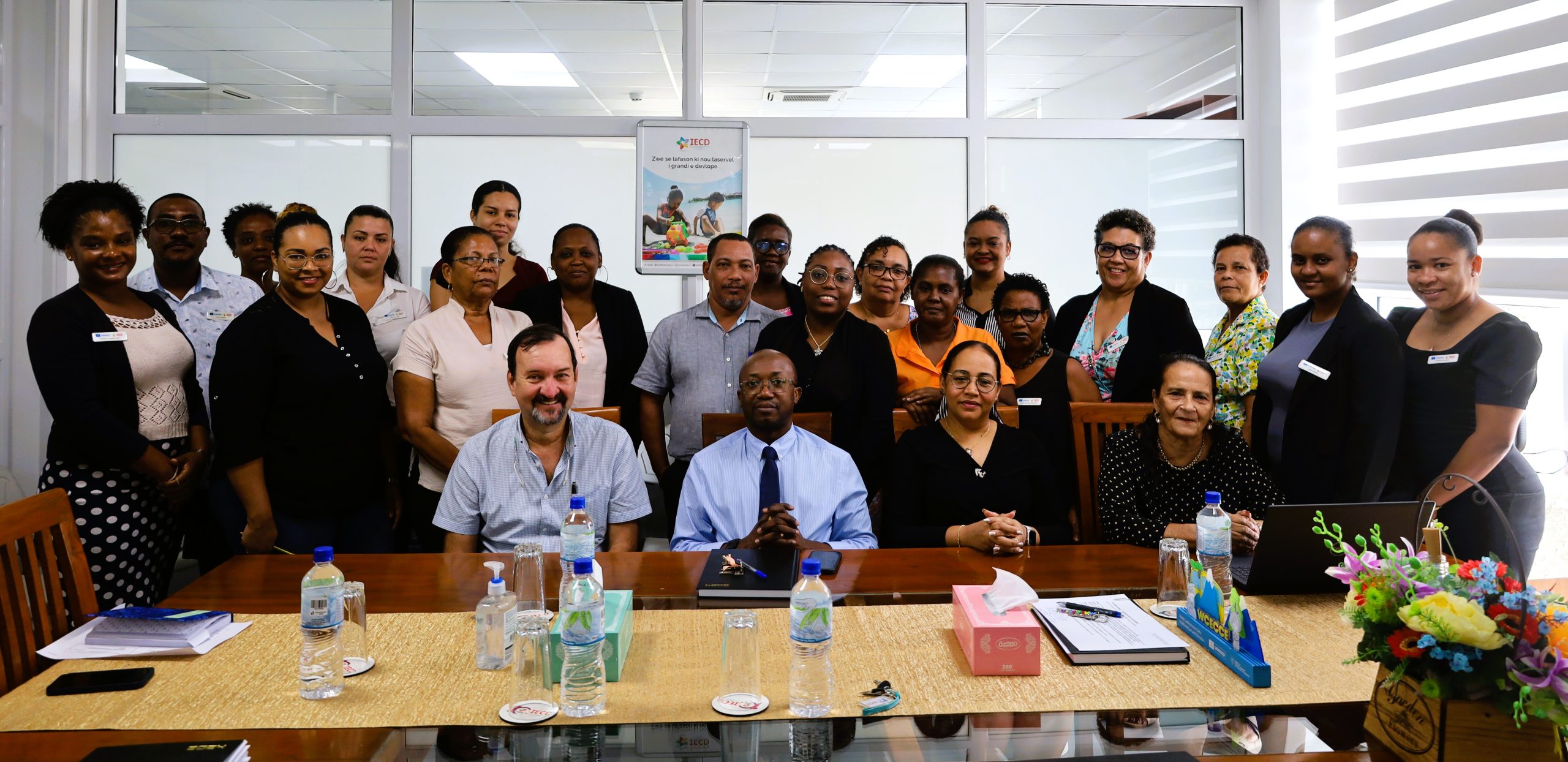 EDUCATION MINISTER, DR. JUSTIN VALENTIN EXTENDS FULL SUPPORT TO IECD’S INTERNATIONAL MANDATE, INSPIRES STAFF DURING NEW YEAR/COURTESY VISIT AT THE INSTITUTE